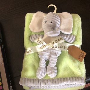 NWT baby blanket and stuffed elephant.